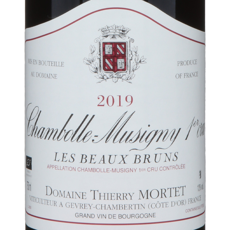 ドメーヌ　ティエリー モルテ　シャンボールミュジニー　プルミエ　クリュ　レ　ボー　ブリュン　2019