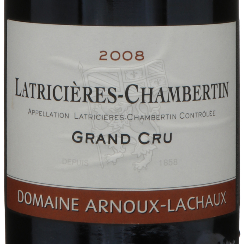 アルヌー　ラショー　ラトリシエール　シャンベルタン　グランクリュ	2008