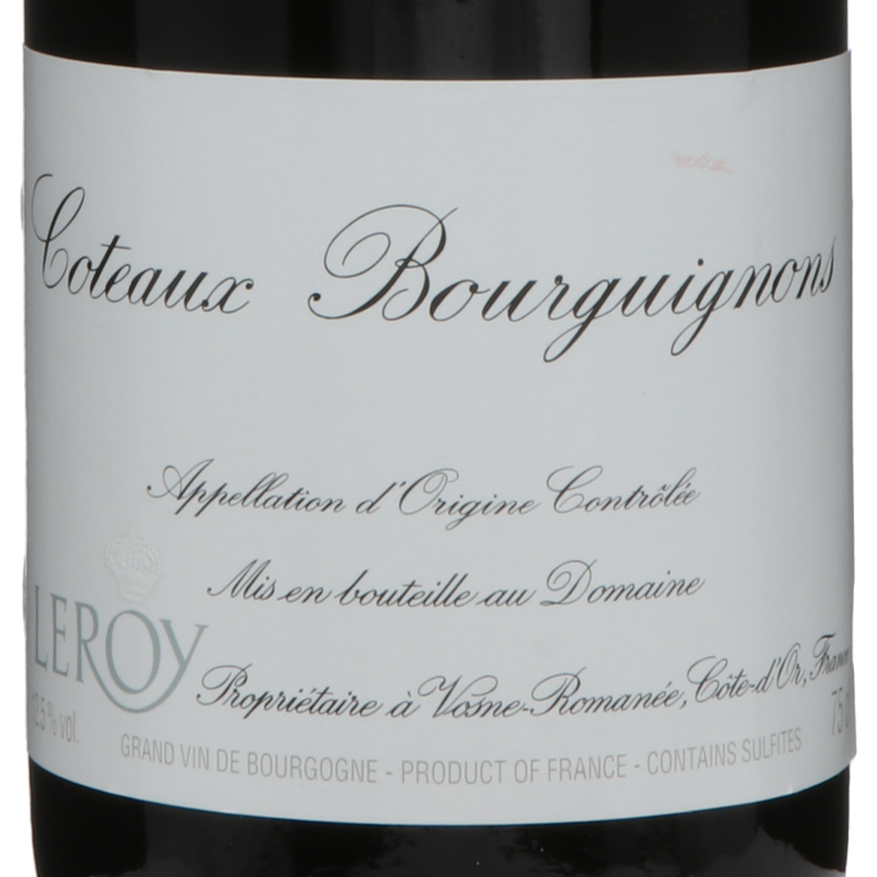 ドメーヌ　ルロワ   コトーブルギニヨン 赤　2018　赤キャップ正規品