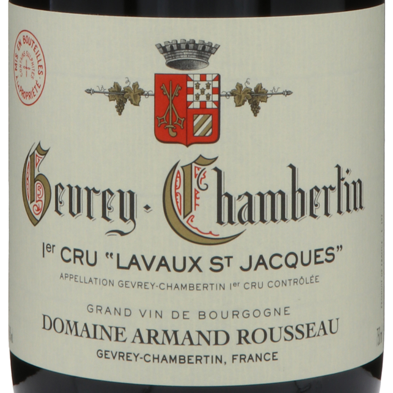 アルマンルソー ジュヴレ シャンベルタン プルミエ・クリュ・ラヴォー・サン・ジャック 2019