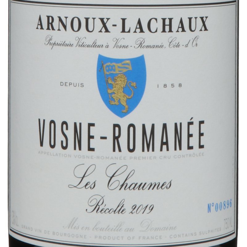 アルヌー ラショー ヴォーヌ ロマネ プルミエ クリュ レ ショーム 2019