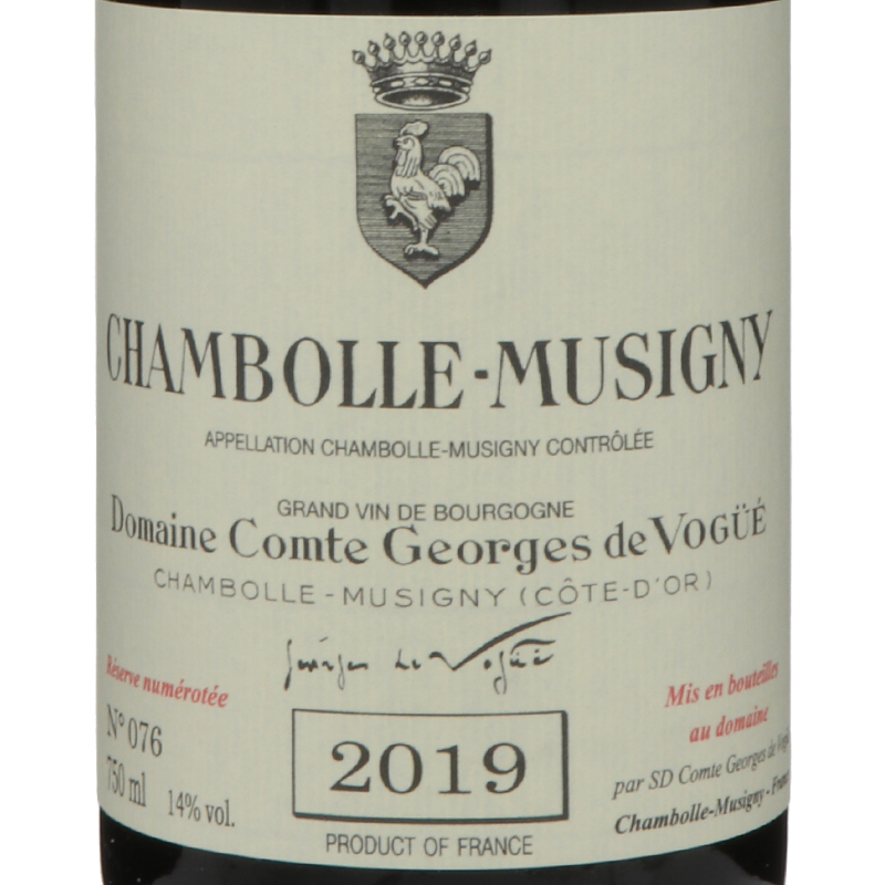 シャンボール・ミュジニィの頂点 ヴォギュエ シャンボール・ミュジニー2019