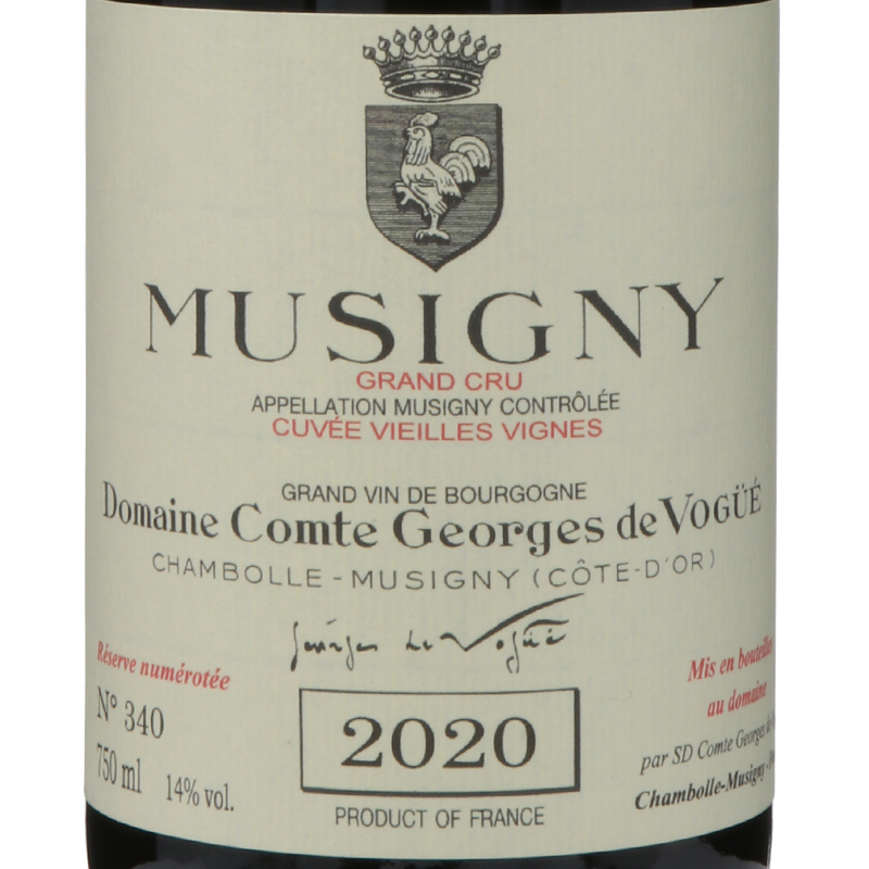 ドメーヌ コント ジョルジュ ド ヴォギュエ ミュジニー グランクリュ キュヴェ ヴィエーユ ヴィーニュ 2020