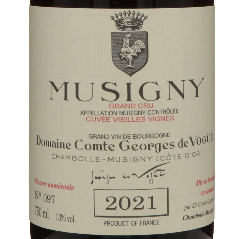 ドメーヌ コント ジョルジュ ド ヴォギュエ ミュジニー グランクリュ キュヴェ ヴィエーユ ヴィーニュ 2021