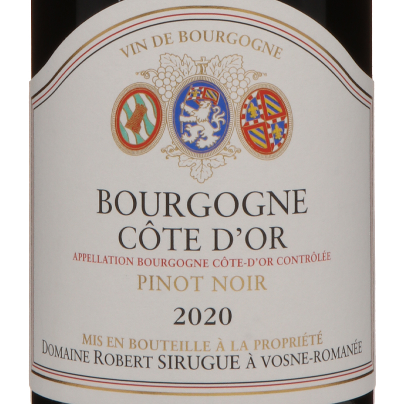 ドメーヌ ロベール シリュグ ブルゴーニュ・コートドール ピノノワール 2020