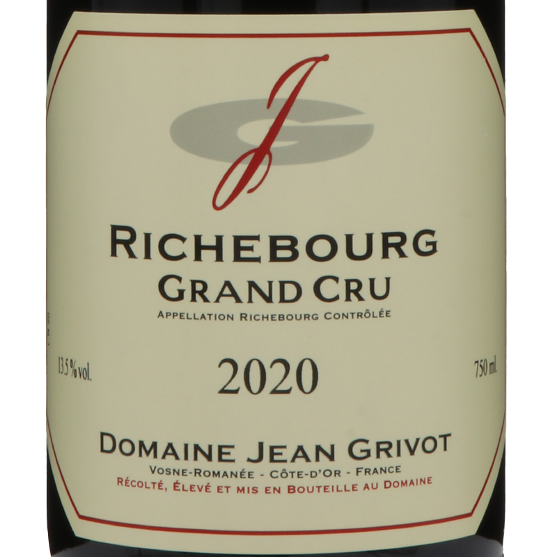 ドメーヌ・ジャン・グリヴォ リシュブール グランクリュ 2020