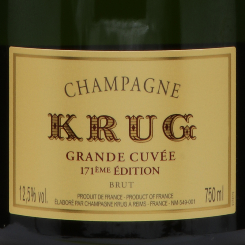 クリュッグ グランド・キュヴェ 171エディション 箱無し