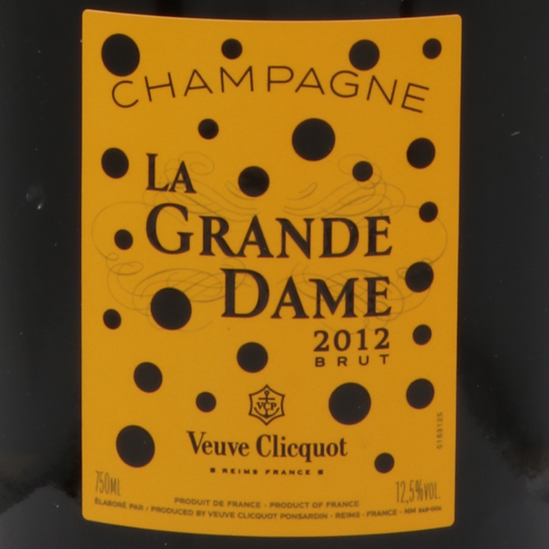 【ヴーヴ クリコ】 ラ・グラン・ダム ブリュット 2012 草間彌生コラボレーションボトル