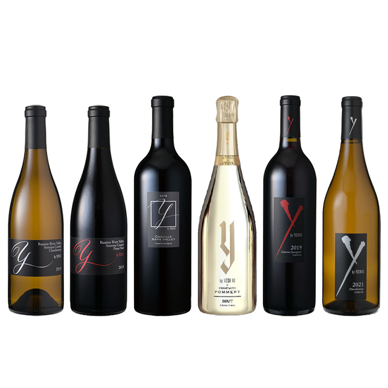 ヨシキ・カリフォルニアワイン×シャンパーニュ6本入り　シリーズをまとめて! 全部揃います。