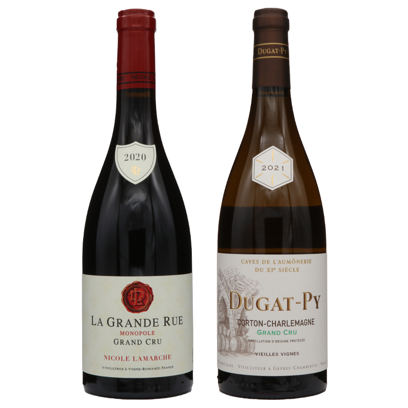 ニコル・ラマルシュ ラ・グランド・リュ2020/ デュガ・ピィ コルトンシャルルマーニュ グランクリュ2021 (750ml×2)