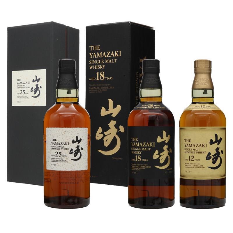 サントリーシングルモルトウイスキー 山崎3種セット　