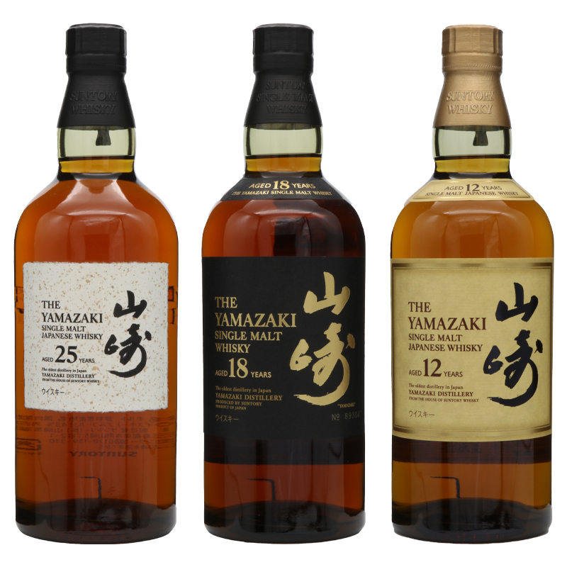 サントリーシングルモルトウイスキー 山崎3種セット　