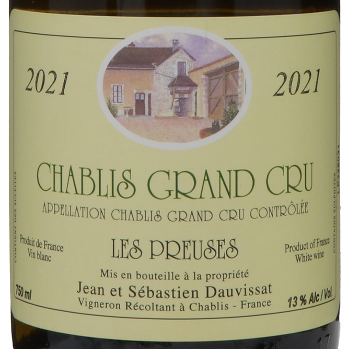 ジャン・エ・セバスチャン・ ドーヴィサ シャブリ グランクリュ レ プリューズ 2021
